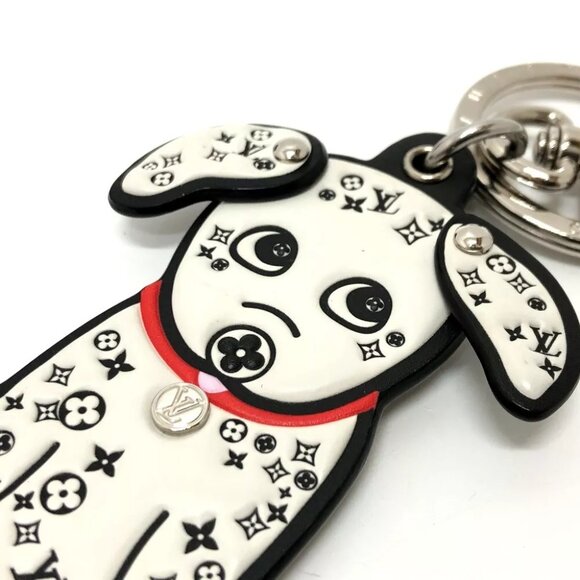 LOUIS VUITTON M00746 Portocle Dalmatian Key chain Bag Charm - Picture 2 of 10